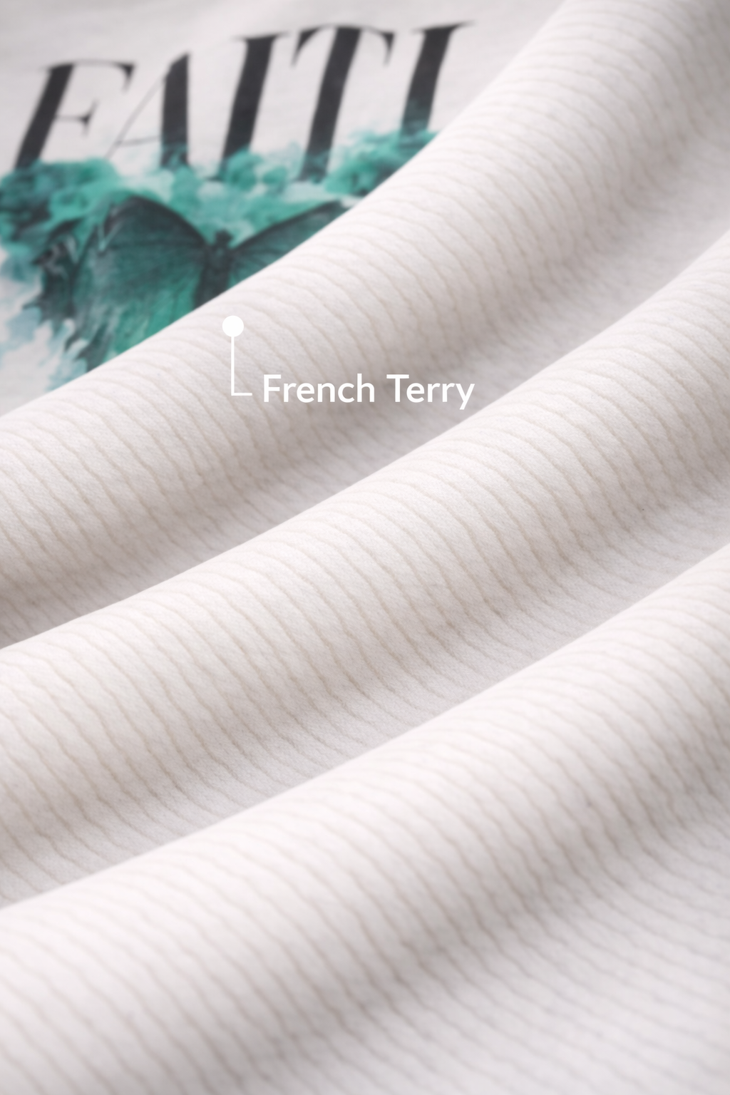 THE RITUAL “FAITH BUTTERFLY” Oversized Back Print T-Shirt – Off White