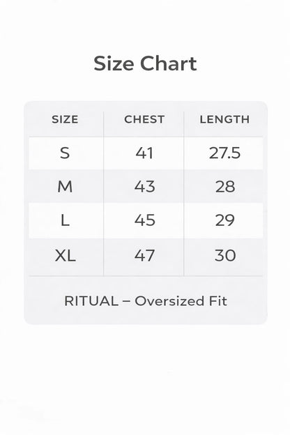 THE RITUAL Tokyo Signal Japanese Typography Oversized T-Shirt – Premium Urban White Streetwear