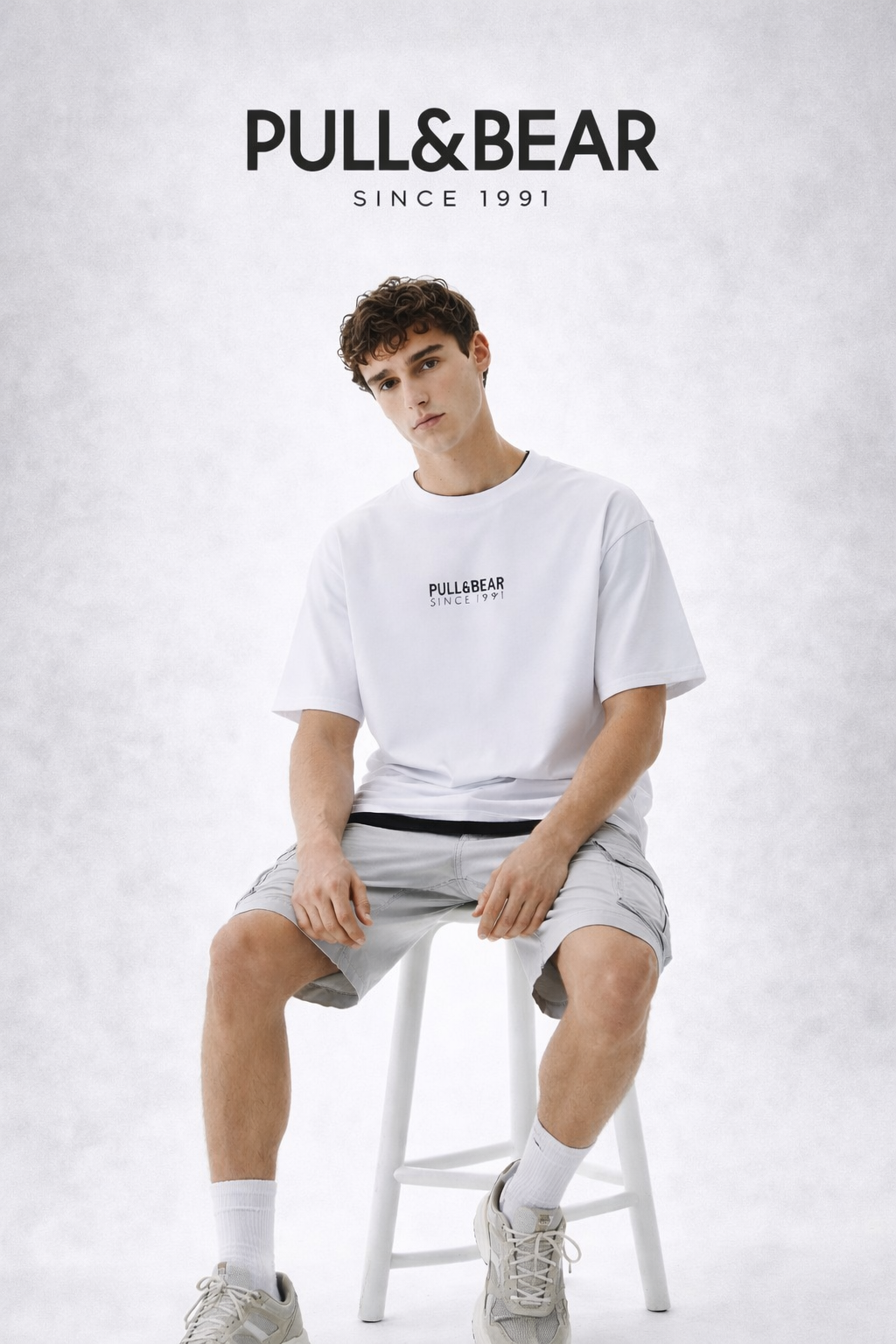 THE RITUAL Clean Code Minimal Typography Oversized T-Shirt – Premium Modern White Streetwear
