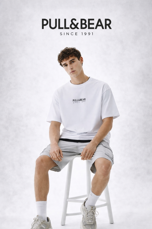 THE RITUAL Clean Code Minimal Typography Oversized T-Shirt – Premium Modern White Streetwear