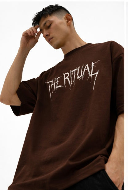 THE RITUAL Dark Mentality Graphic Oversized T-Shirt