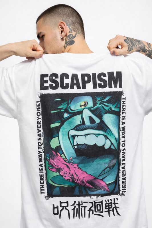 THE RITUAL Escapism Graphic Oversized T-Shirt – Premium Streetwear Cotton Tee for Men
