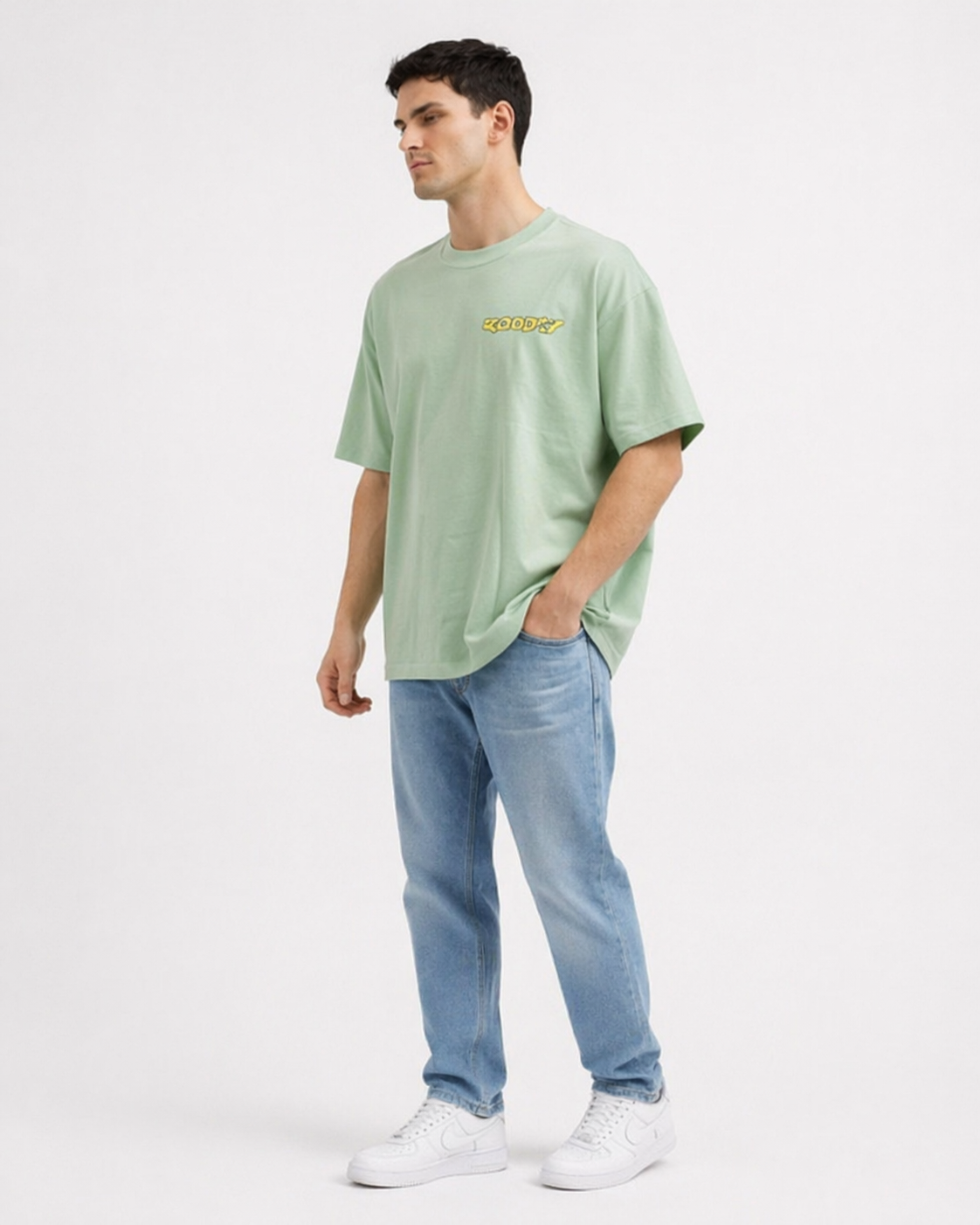 THE RITUAL “Galaxy Child” Anime Graphic Oversized T-Shirt – Premium Mint Green Streetwear
