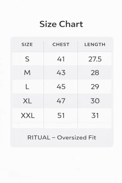 THE RITUAL “I’m Here Duty” Skull Graphic Oversized T-Shirt