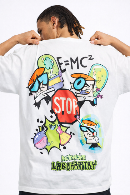 THE RITUAL Lab Theory Graphic Oversized T-Shirt – Premium White Streetwear