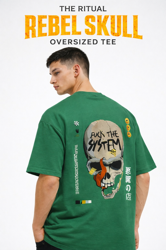 THE RITUAL – Rebel Skull Oversized Tee