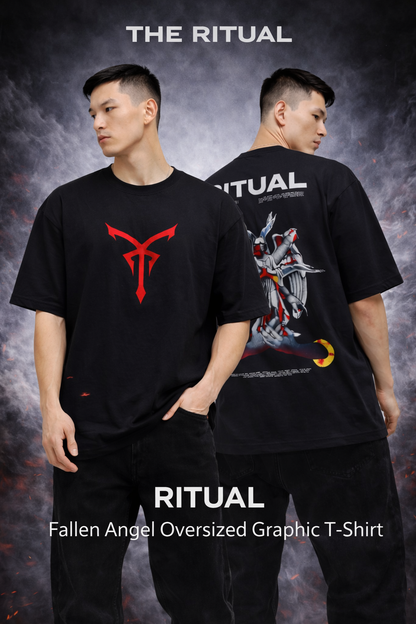 THE RITUAL Fallen Angel Oversized Graphic T-Shirt