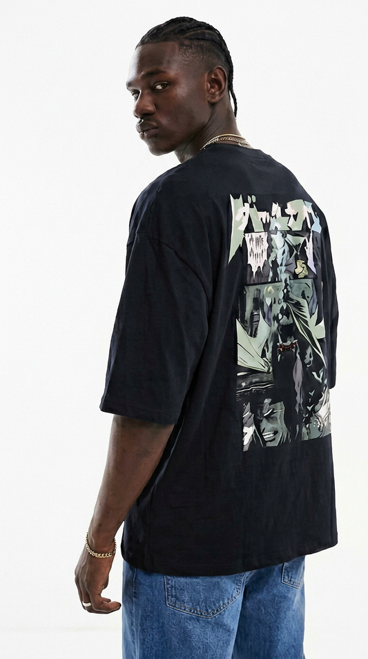 THE RITUAL “Phantom Panel” Oversized Graphic T-Shirt – Black Edition