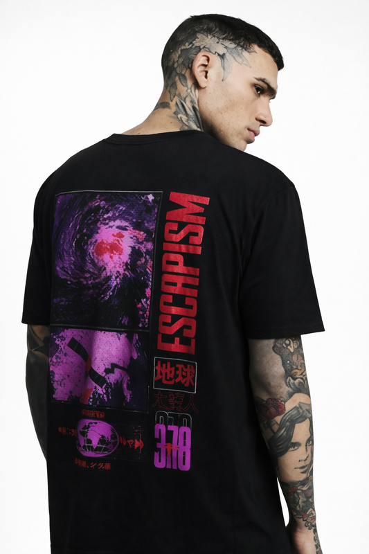 THE RITUAL Escapism Graphic Oversized T-Shirt – Premium Black Streetwear