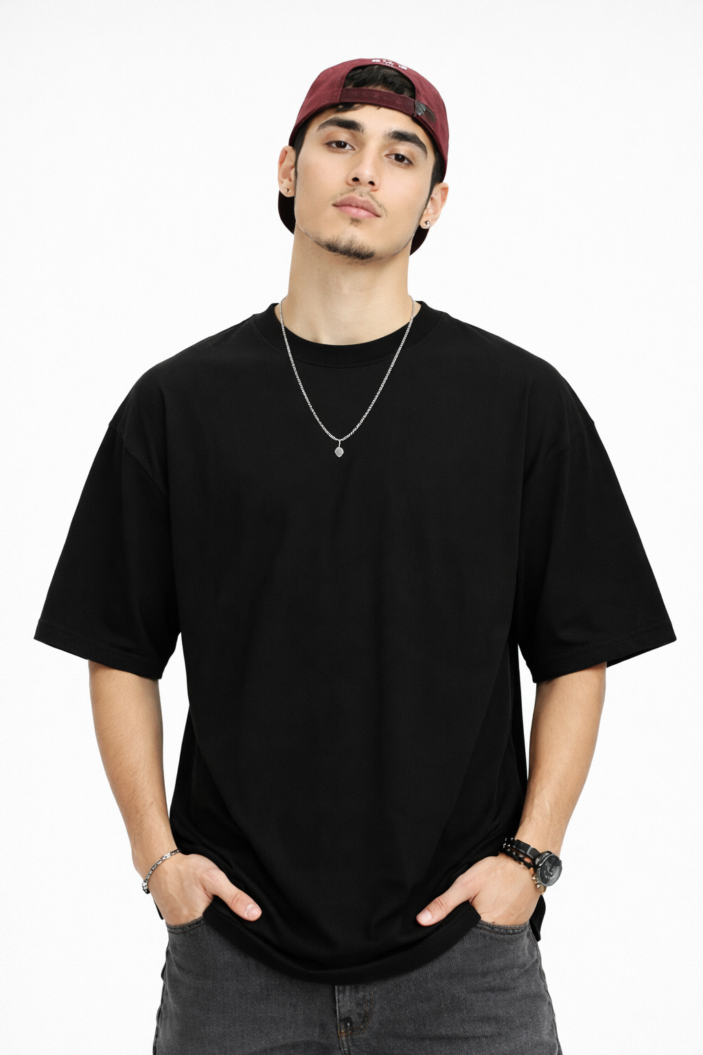 THE RITUAL Core Essential Minimal Oversized T-Shirt – Premium Heavyweight Black Streetwear