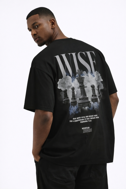 THE RITUAL “WISE KING” Oversized Back Graphic T-Shirt – Black Edition