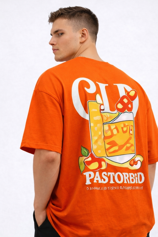 THE RITUAL Fresh Juice Graphic Oversized T-Shirt – Premium Orange Streetwear