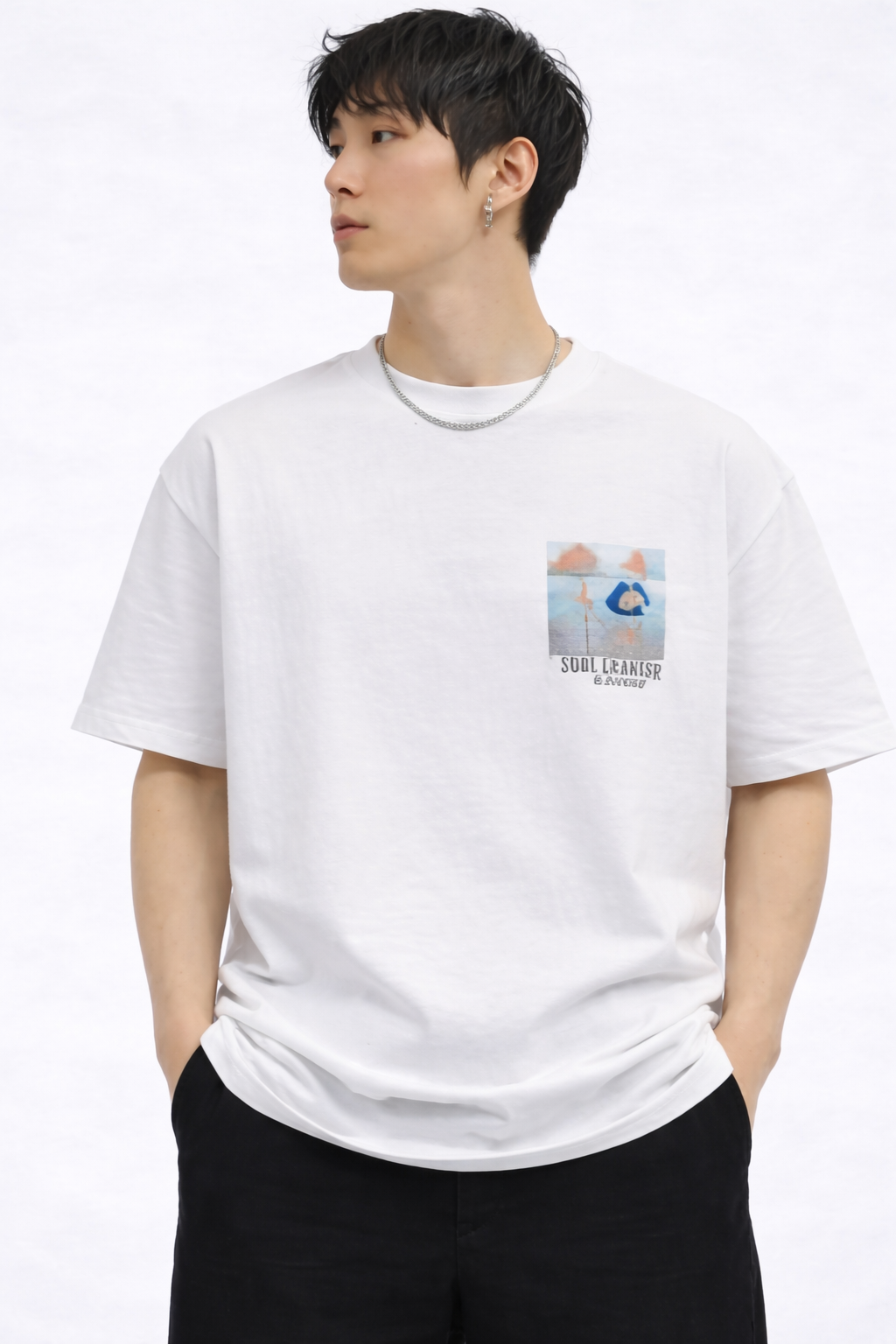 THE RITUAL Soul Cleanser Graphic Oversized T-Shirt – Premium White Streetwear