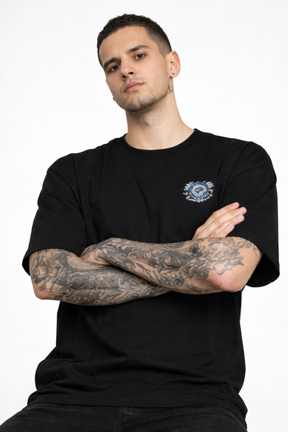 THE RITUAL Fearless Graphic Oversized T-Shirt – Premium Streetwear Black Tee