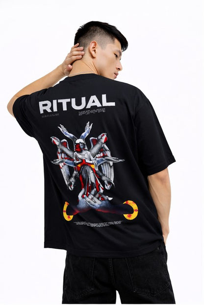 THE RITUAL Fallen Angel Oversized Graphic T-Shirt