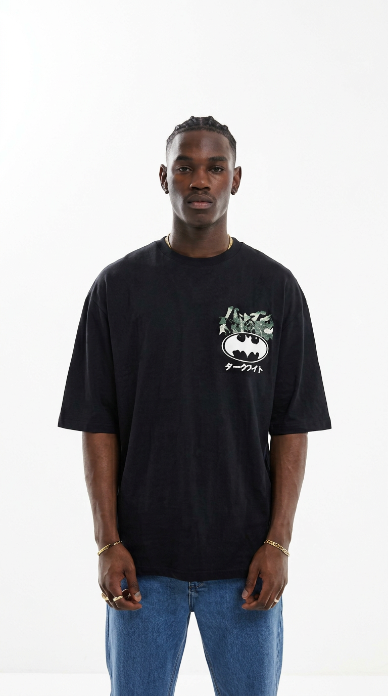 THE RITUAL “Phantom Panel” Oversized Graphic T-Shirt – Black Edition