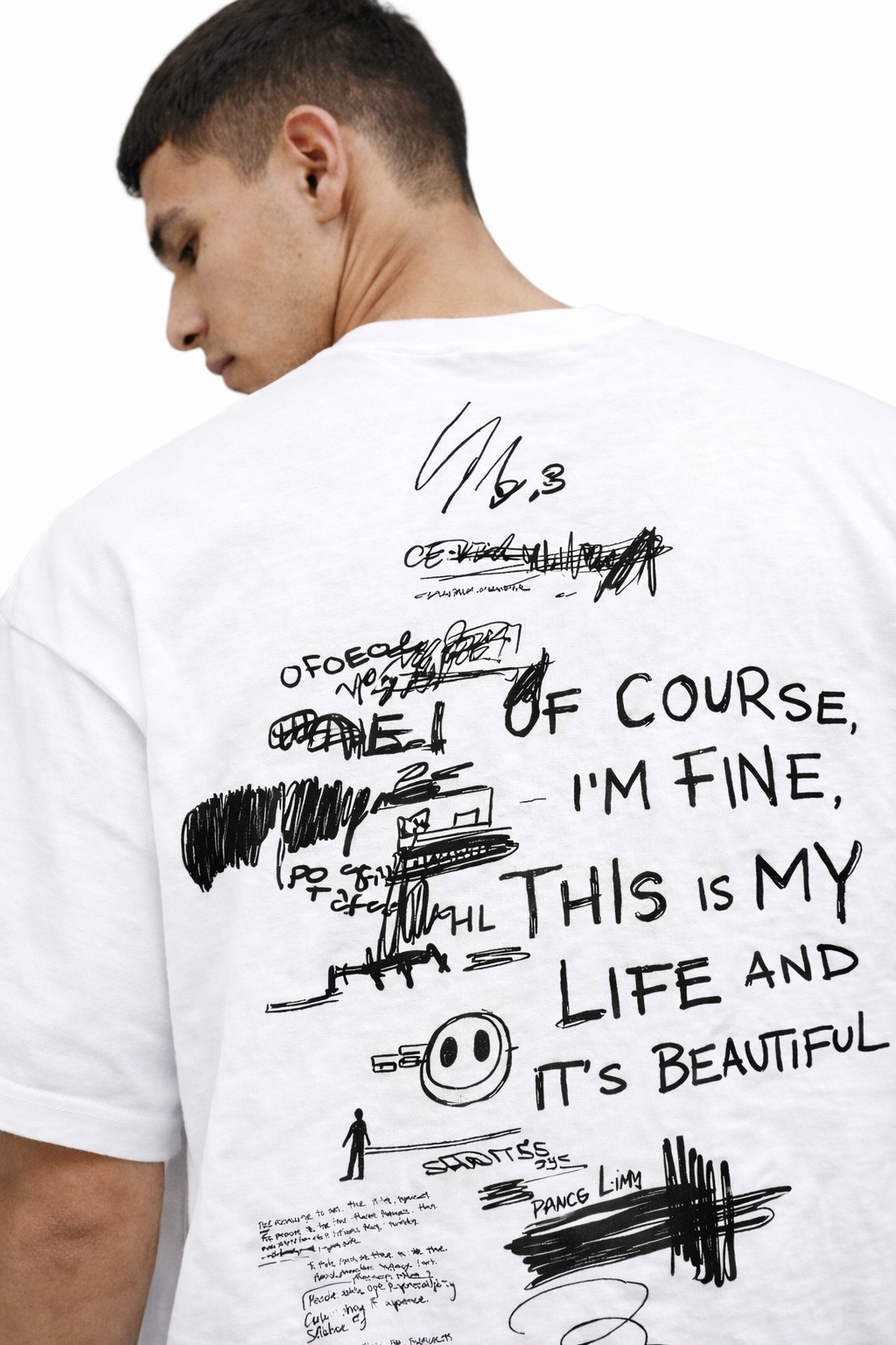 THE RITUAL “This Is My Life” Back Graphic Oversized T-Shirt