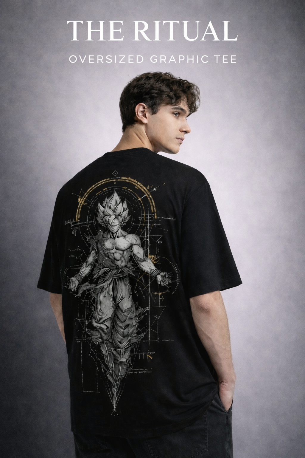 THE RITUAL Warrior Aura Oversized Graphic T-Shirt
