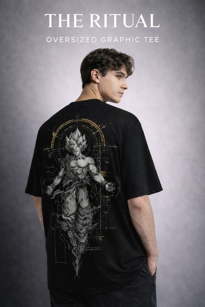 THE RITUAL Warrior Aura Oversized Graphic T-Shirt