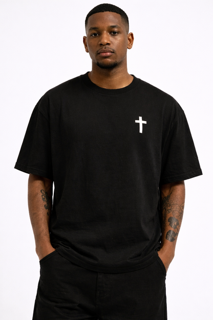 THE RITUAL “WISE KING” Oversized Back Graphic T-Shirt – Black Edition
