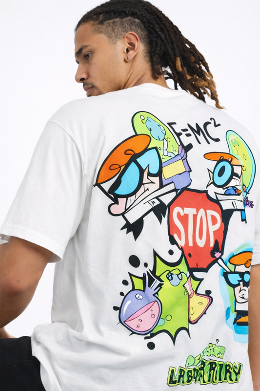 THE RITUAL Lab Theory Graphic Oversized T-Shirt – Premium White Streetwear