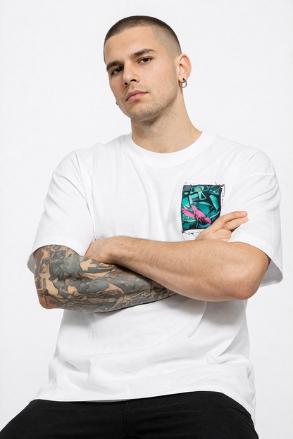 THE RITUAL Escapism Graphic Oversized T-Shirt – Premium Streetwear Cotton Tee for Men