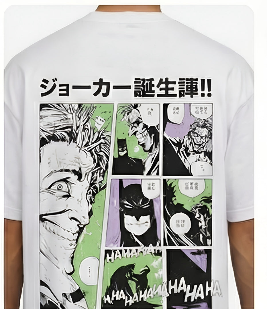 THE RITUAL “Joker Chaos” Comic Oversized T-Shirt – White Edition