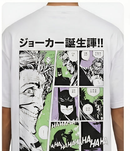 THE RITUAL “Joker Chaos” Comic Oversized T-Shirt – White Edition