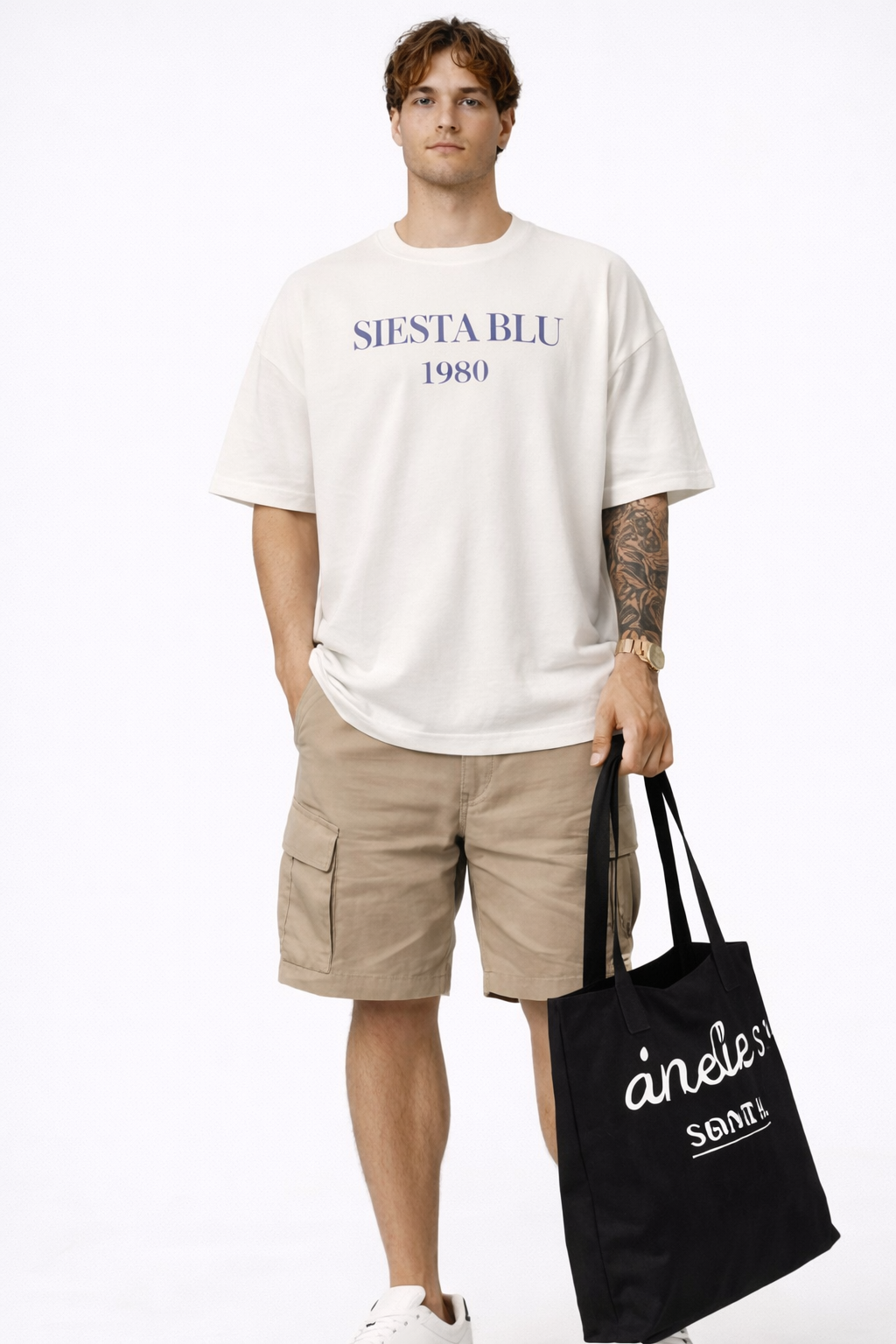 THE RITUAL Residenza Estiva Typography Oversized T-Shirt – Premium Cream Streetwear