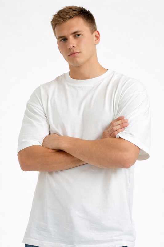 THE RITUAL Greetings Earthlings Graphic Oversized T-Shirt – Premium White Streetwear