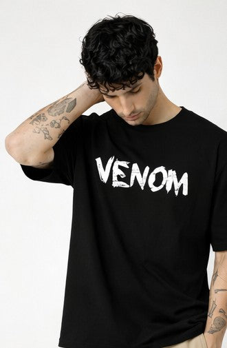 THE RITUAL “VENOM CORE” Oversized Graphic T-Shirt – Black Edition