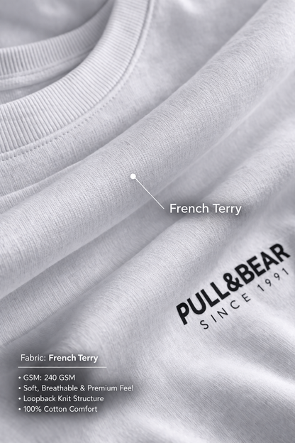 THE RITUAL Clean Code Minimal Typography Oversized T-Shirt – Premium Modern White Streetwear