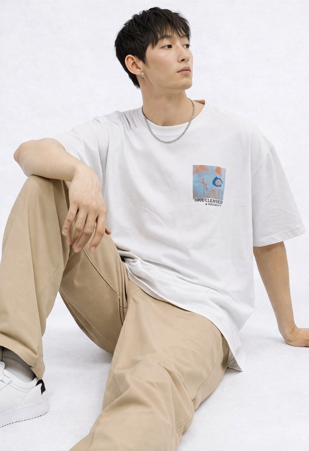 THE RITUAL Soul Cleanser Graphic Oversized T-Shirt – Premium White Streetwear