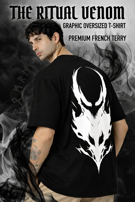 THE RITUAL “VENOM CORE” Oversized Graphic T-Shirt – Black Edition