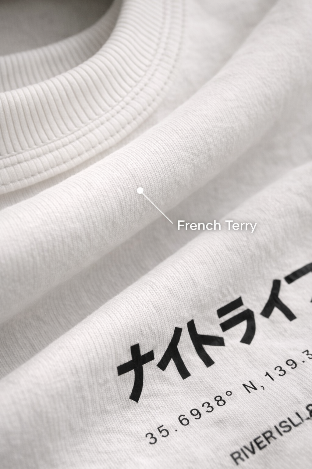 THE RITUAL Tokyo Signal Japanese Typography Oversized T-Shirt – Premium Urban White Streetwear