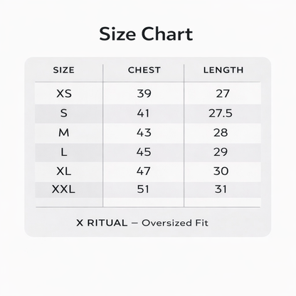 THE RITUAL Warrior Aura Oversized Graphic T-Shirt